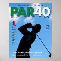 Golf Sports Magazine Cover - Par 40 Poster