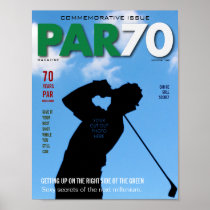 Golf Sports Magazine Cover - Par 70 Poster