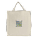 Golf Square embroidered bags