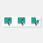 golf swing on the green bumper sticker