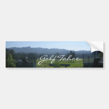 Golf Tahoe Bumper Sticker Golfing Tahoe Collection