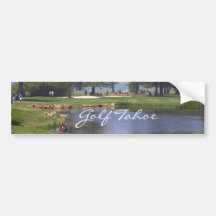 Golf Tahoe Bumper Sticker Golfing Tahoe Collection