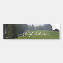 Golf Tahoe Bumper Sticker Golfing Tahoe Collection
