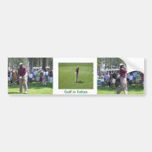 Golf Tahoe Bumper Sticker Golfing Tahoe Collection