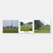Golf Tahoe Bumper Sticker Golfing Tahoe Collection