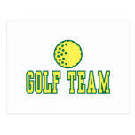 golf team logo design post card