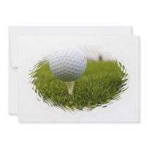 Golf Tee Design Invitation