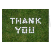 Golf Thank You Greeting Card