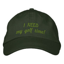 Golf Time! Baseball Hat Embroidered Hat