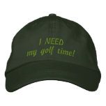Golf Time! Baseball Hat embroidered hats