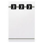 "Golf Times Three" stationery