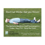 Golf Tournament Save the Date Card postcards