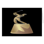 Golf Trophy Greeting Cards