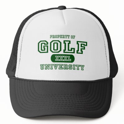 Golf University Mesh Hat by universityshirts