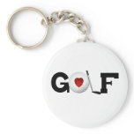 Golf with Golf Ball keychains