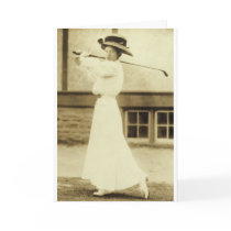 GOLF WITH STYLE! - 1908 Women's Golf Champion Cards