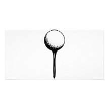 Golfball for Custom Golf Apparel Photo Card Template