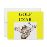 GOLFer czar joke Personalized Invites