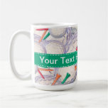 Golfer; Golf Balls & Tees Pattern Mug