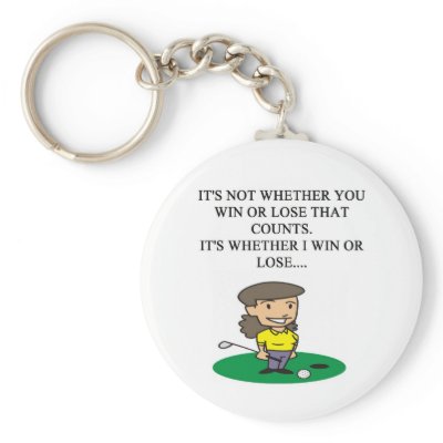 golfer golfing golf joke gifts t-shirts Key Chain
