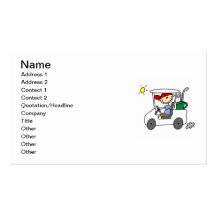 Golfer in Golf Cart Business Cards