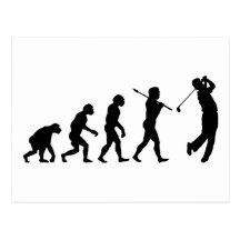 Golfer Post Card