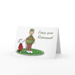 Golfer Retirement Greeting Card