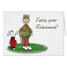 Golfer Retirement Greeting Card