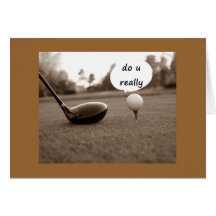 GOLFER'S 40th BIRTHDAY FUN Greeting Cards