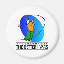 Golfer's  Birthday Refrigerator Magnets