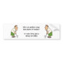 Golfers Bumper Sticker Humourous Golfer