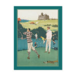 Golfing at the Club postcards