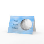Golfing birthday card