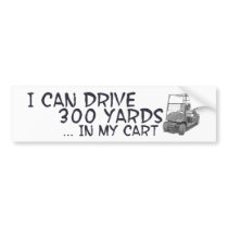 Golfing Drive Bumper Sticker