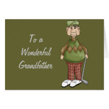 Golfing Granddad Design Card