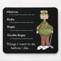 Golfing Granddad Design Mouse Mat