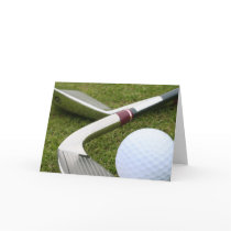 Golfing Greeting Card