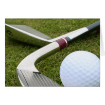 Golfing Greeting Card