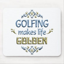 GOLFING is Golden Mousepads