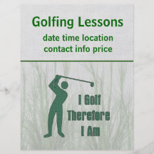 Golfing Philosophy Flyers