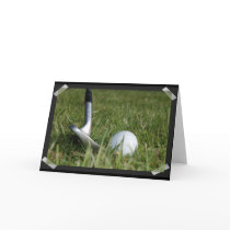 Golfing Photo Greeting Card