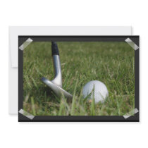 Golfing Photo Invitation