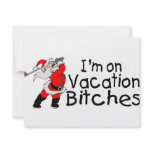 Golfing Santa invitations