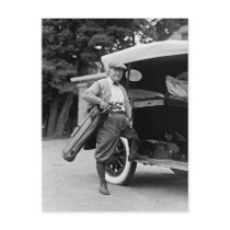 Golfing Senator, 1920s Postcard