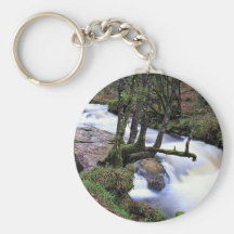 Golitha Falls, Cornwall, England at the Cornish Ri Key Chains