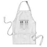 Golovin-Sivtsev Table (Visual Acuity Test / Exam) aprons