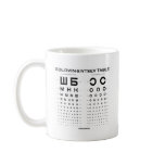 Golovin-Sivtsev Table (Visual Acuity Test / Exam) Coffee Mug