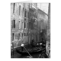 Gondola Ride Venice Italy Card
