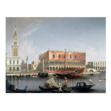 Gondolas before St. Marks Square, Venice Post Cards