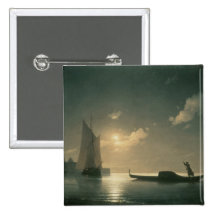 Gondolier at Sea by Night, 1843 Button